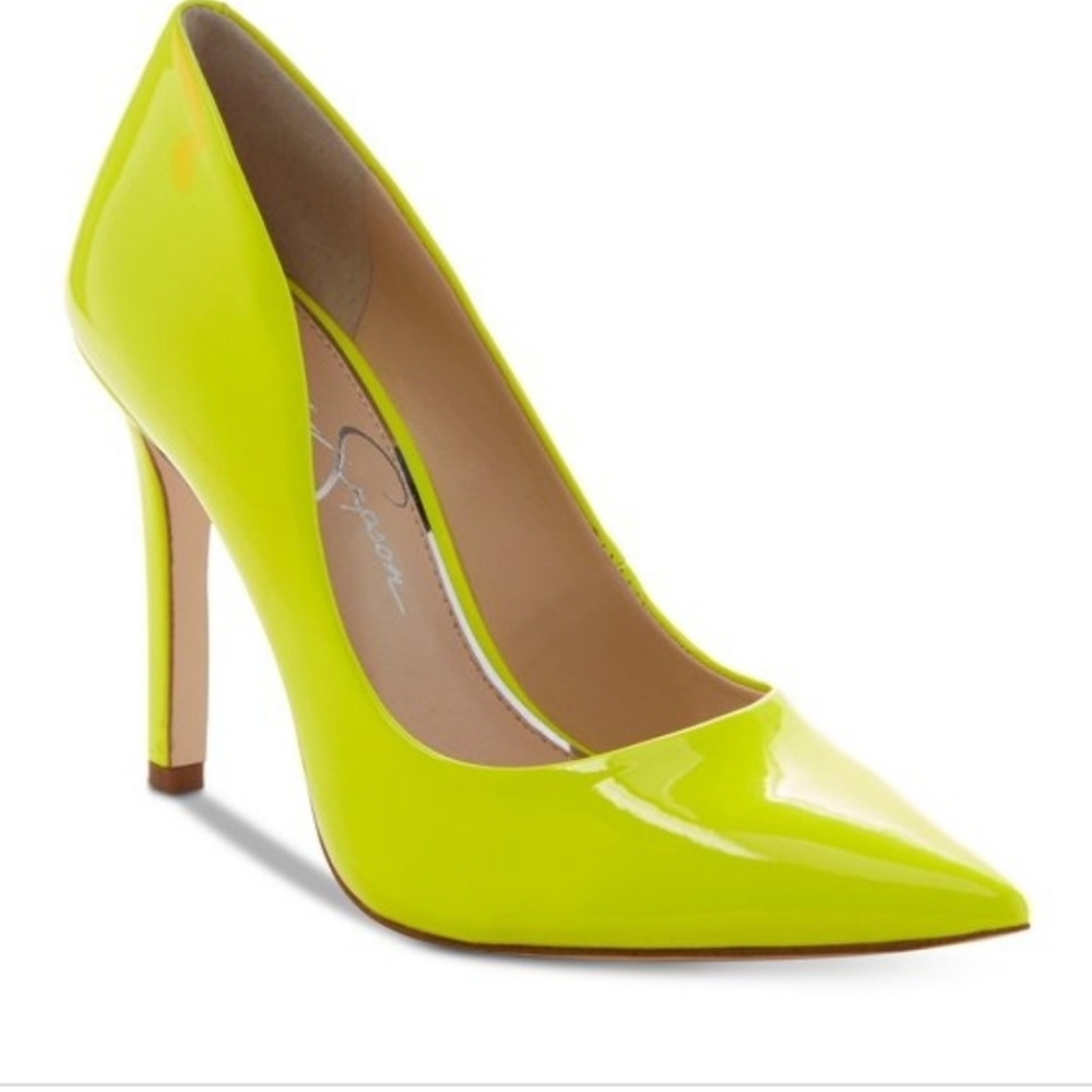 Jessica Simpson Cassani Neon Yellow Pumps